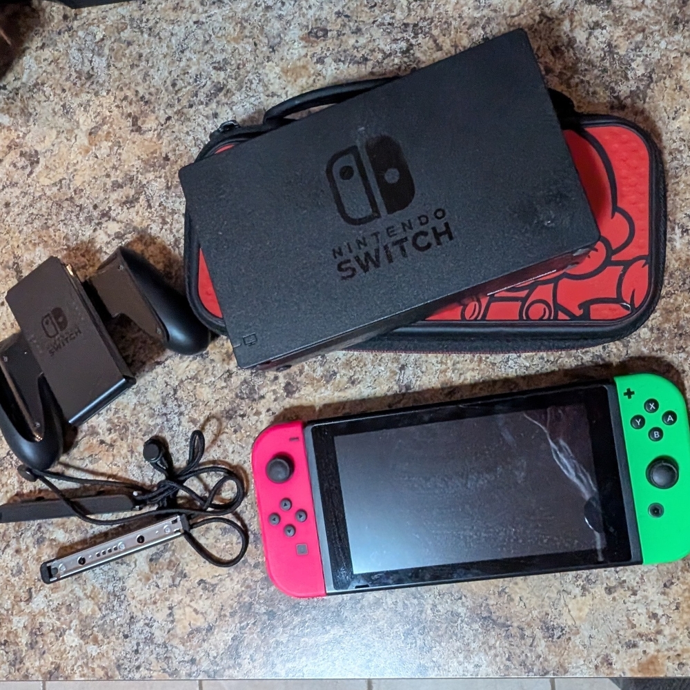 Nintendo Switch Console - Neon Red and Green